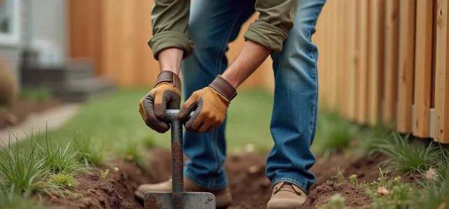 Astuces pratiques pour creuser facilement un trou pour poteau de clôture